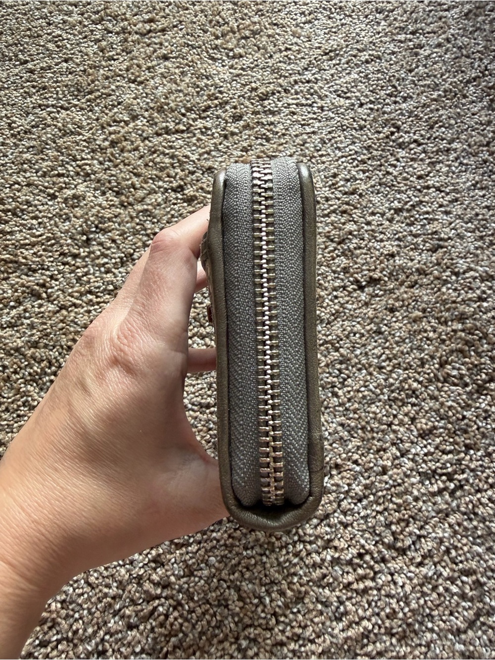 COACH Snakeskin Python Embossed Turnlock Zip Around Wallet - Picture 5 of 12